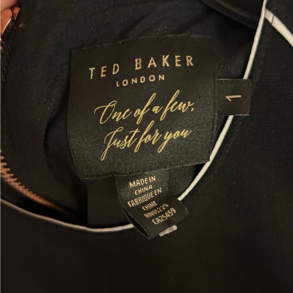 Ted Baker: Artiro Asymmetrical Shift Dress in Black size 1 - Picture 7 of 11